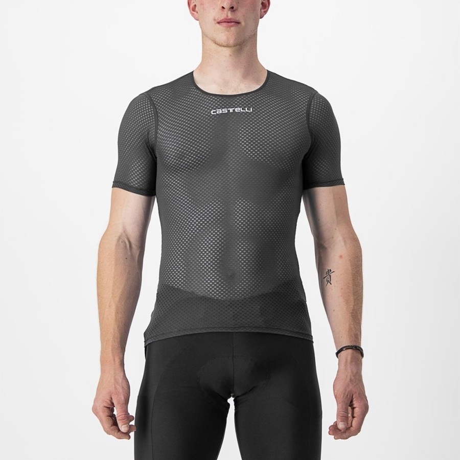 Capa Base Castelli PRO MESH 2.0 SHORT SLEEVE Hombre Negros | 095473-XGK