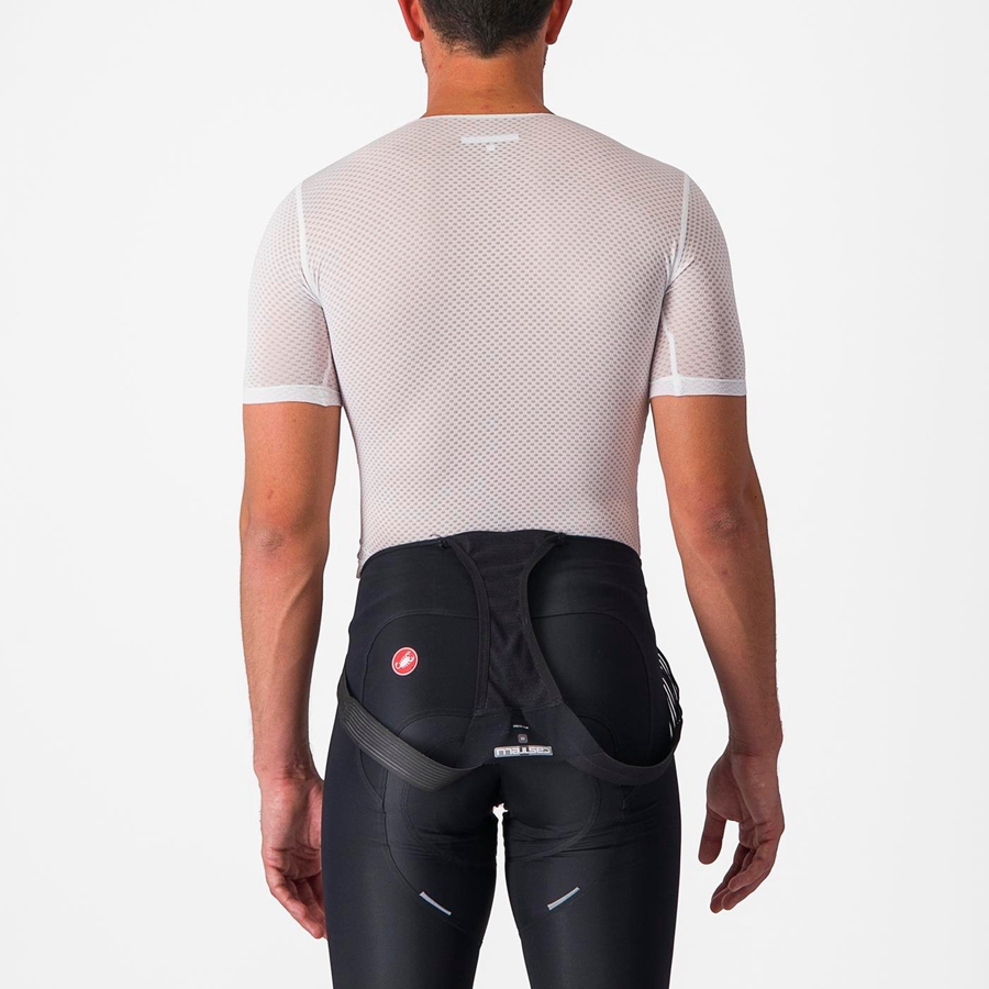 Capa Base Castelli PRO MESH 2.0 SHORT SLEEVE Hombre Blancos | 579423-NAZ