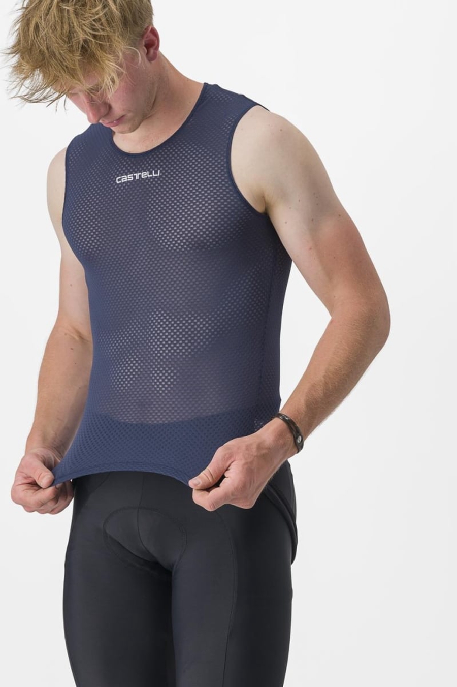 Capa Base Castelli PRO MESH 2.0 SLEEVELESS Hombre Azules | 285764-MZL