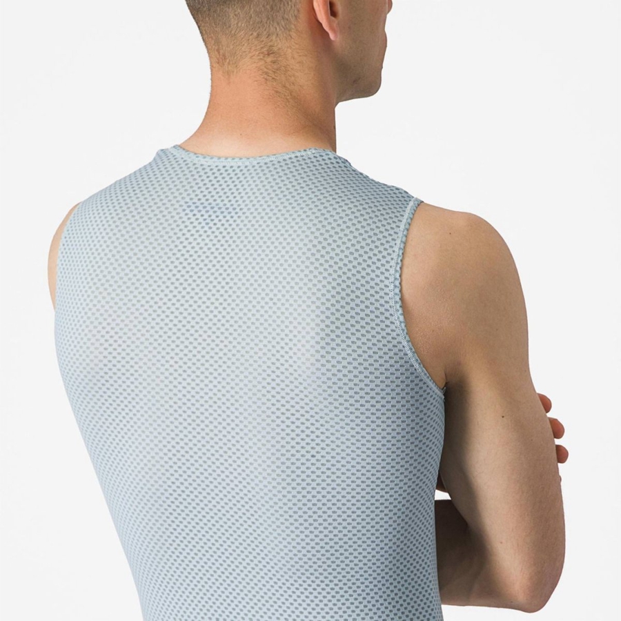 Capa Base Castelli PRO MESH 2.0 SLEEVELESS Hombre Azules | 196805-YFS