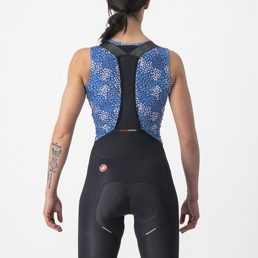 Capa Base Castelli PRO MESH 4 W SLEEVELESS Mujer Azules | 745132-CTA