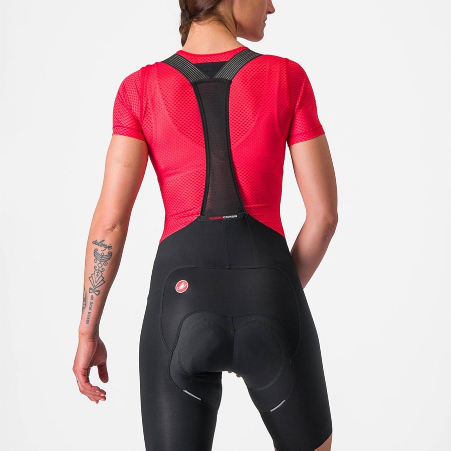 Capa Base Castelli PRO MESH W SHORT SLEEVE Mujer Rojos | 542936-PMI