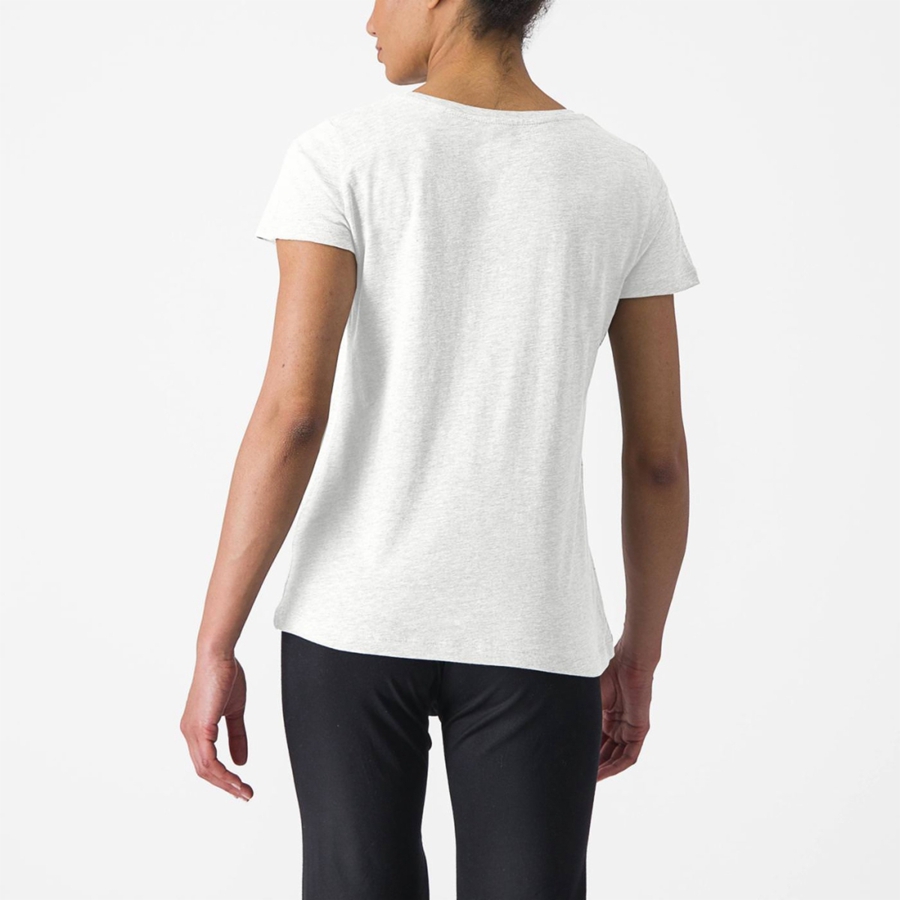 Casual Castelli CASTELLI CLASSICO W TEE Mujer Blancos | 807345-UTJ