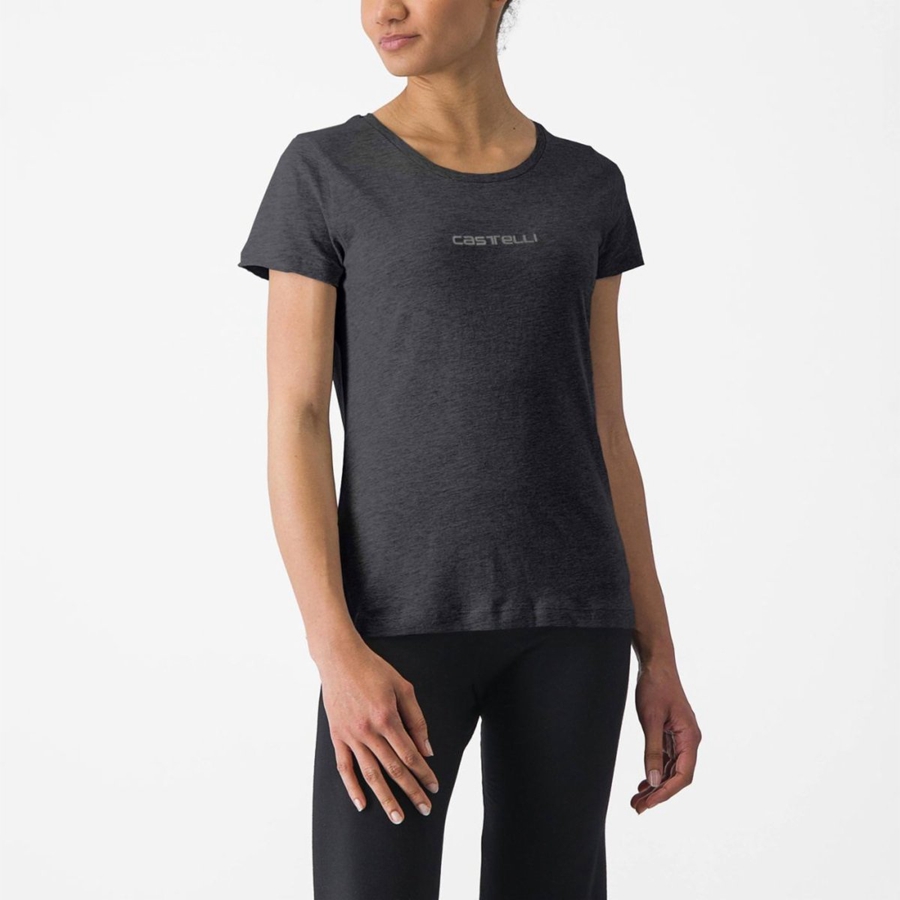 Casual Castelli CASTELLI CLASSICO W TEE Mujer Negros | 791682-FZR