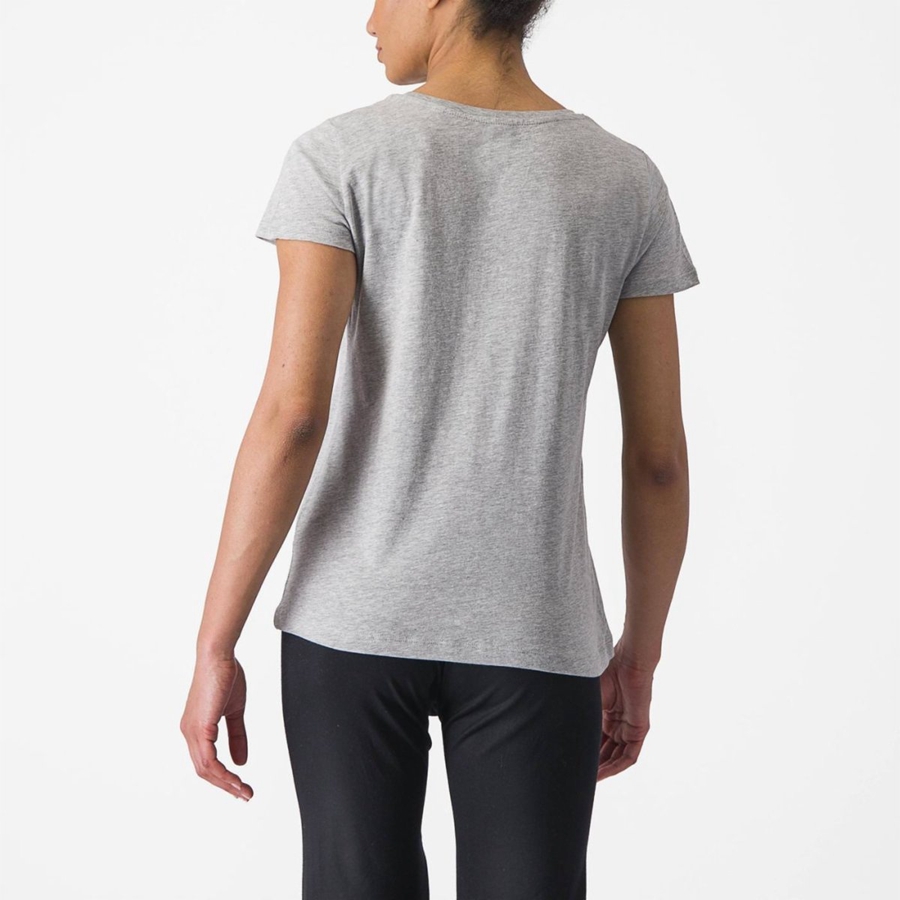 Casual Castelli CASTELLI CLASSICO W TEE Mujer Grises Claro | 931872-QPC