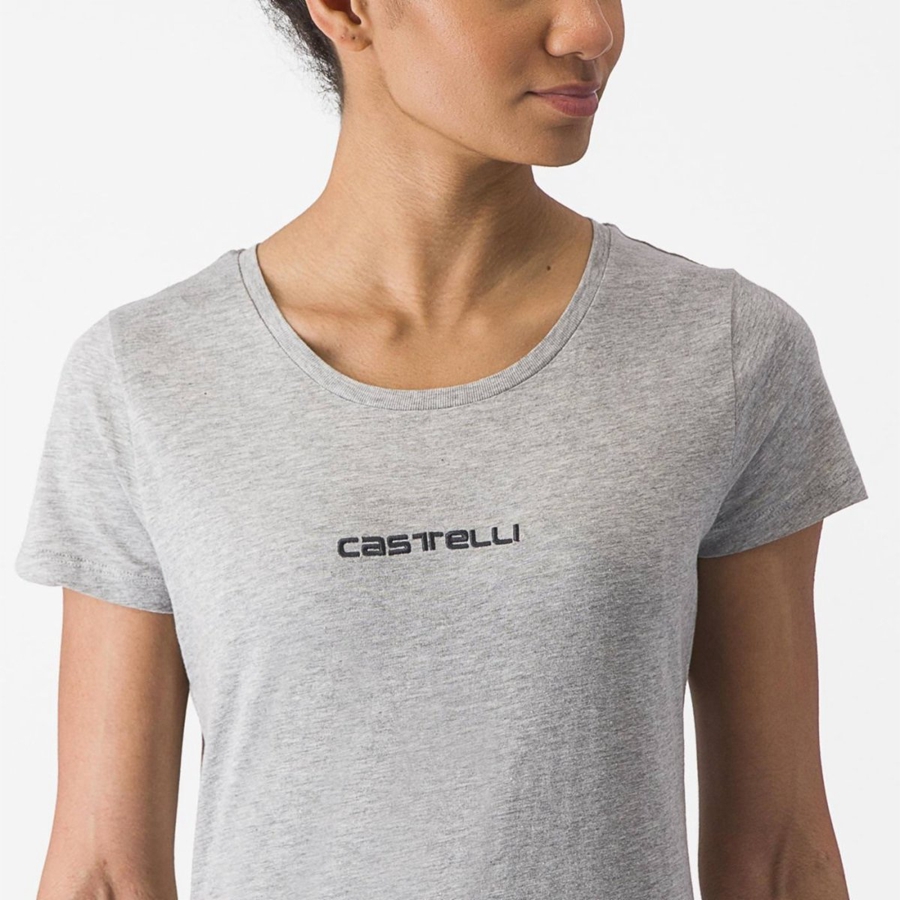 Casual Castelli CASTELLI CLASSICO W TEE Mujer Grises Claro | 931872-QPC