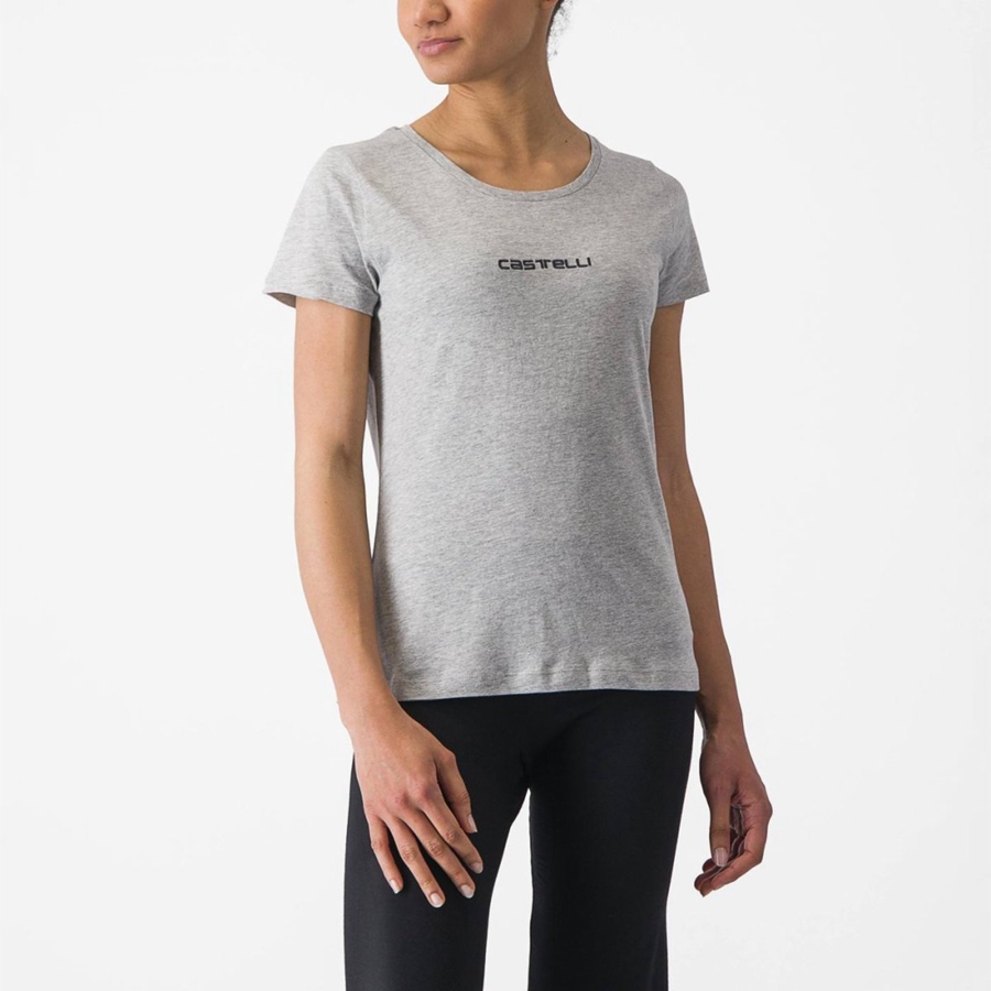 Casual Castelli CASTELLI CLASSICO W TEE Mujer Grises Claro | 931872-QPC