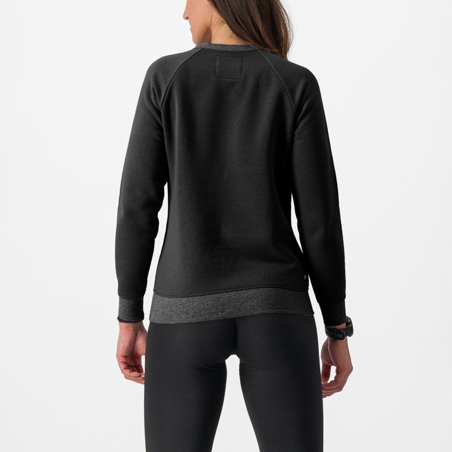 Casual Castelli LOGO W SWEATSHIRT Mujer Negros | 925410-YIF