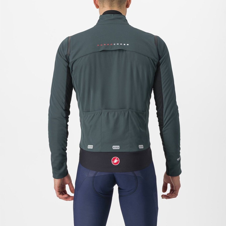 Chamarras Castelli ALPHA DOPPIO ROS Hombre Verdes Negros | 235146-VTM