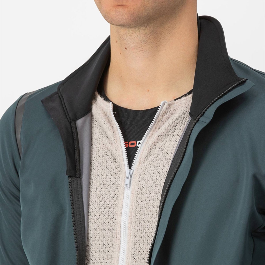 Chamarras Castelli ALPHA DOPPIO ROS Hombre Verdes Negros | 235146-VTM