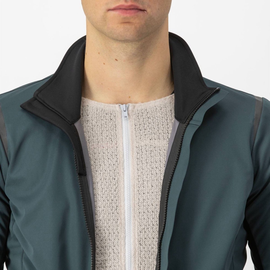 Chamarras Castelli ALPHA DOPPIO ROS Hombre Verdes Negros | 235146-VTM