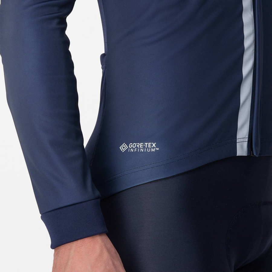 Chamarras Castelli ENTRATA Hombre Azules Plateados | 794083-CXB