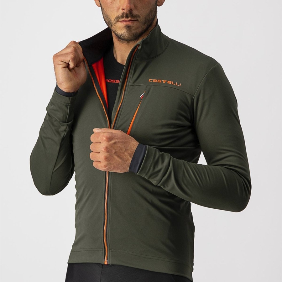 Chamarras Castelli GO Hombre Verdes Rojos | 025891-KBT