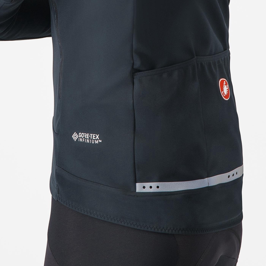 Chamarras Castelli PERFETTO RoS 2 CONVERTIBLE Hombre Negros Negros | 684293-YVQ