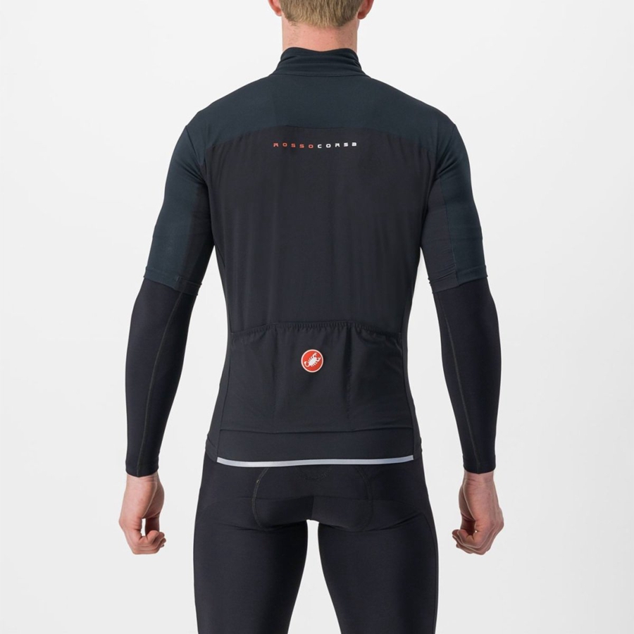 Chamarras Castelli PERFETTO RoS 2 WIND Hombre Negros | 089264-CBG