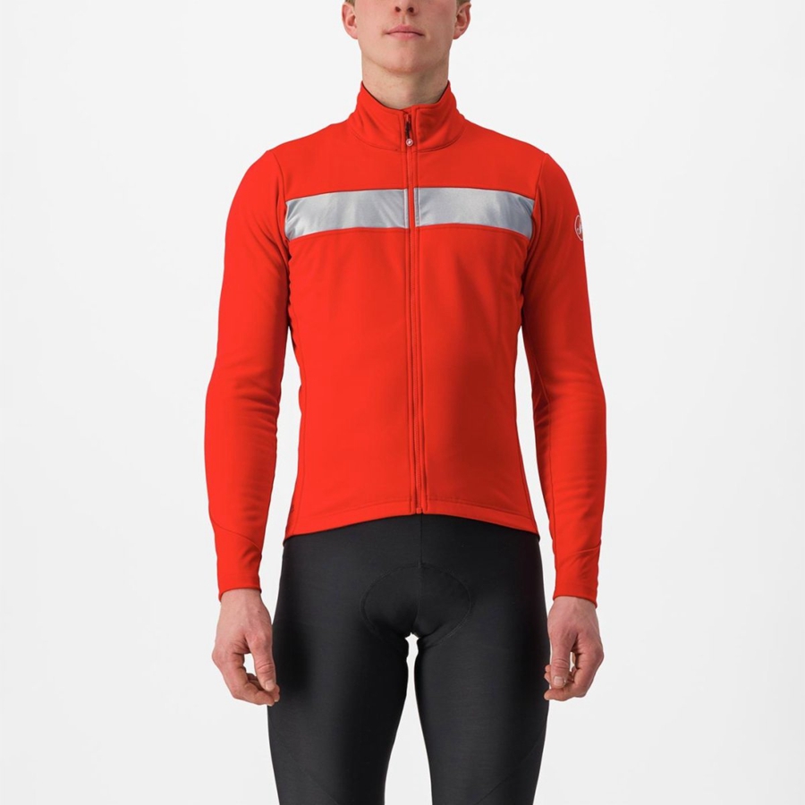 Chamarras Castelli RADDOPPIA 3 Hombre Rojos Plateados | 804357-ANI