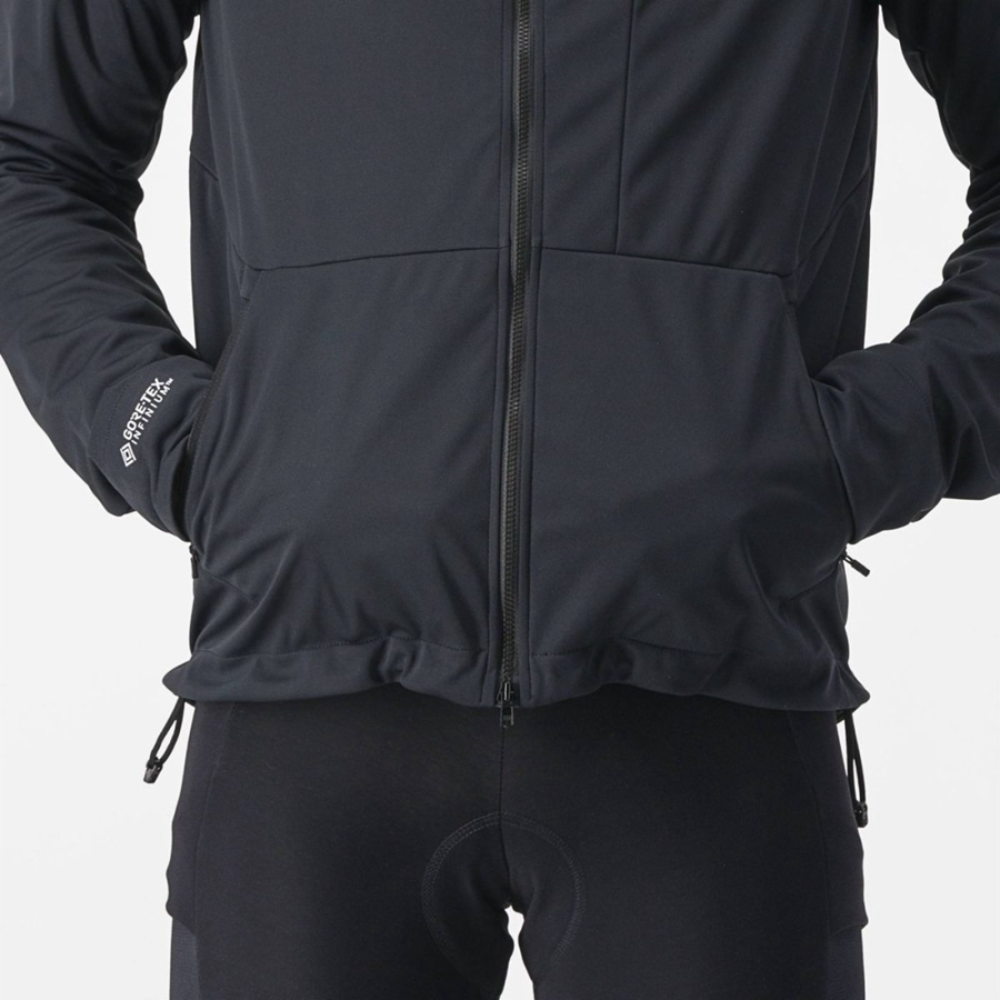 Chamarras Castelli TRAIL HOODIE Hombre Negros | 146795-WGT