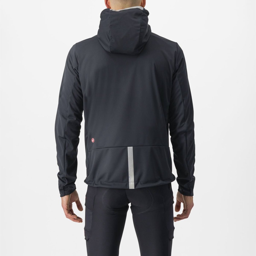 Chamarras Castelli TRAIL HOODIE Hombre Negros | 146795-WGT