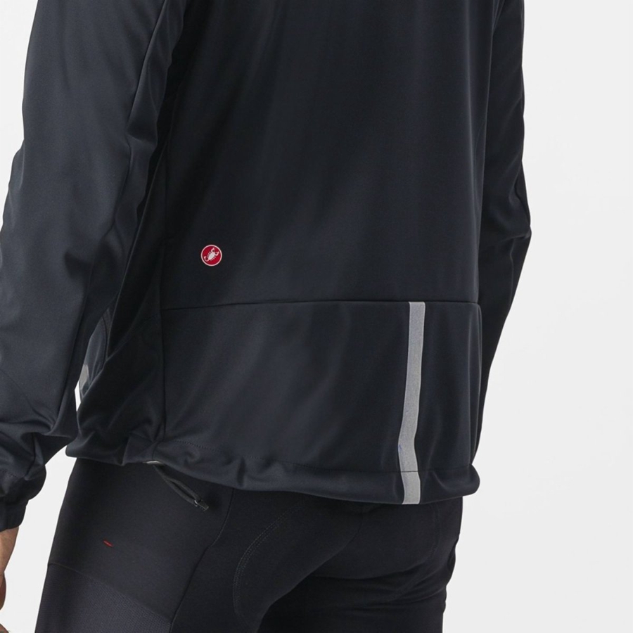 Chamarras Castelli TRAIL HOODIE Hombre Negros | 146795-WGT