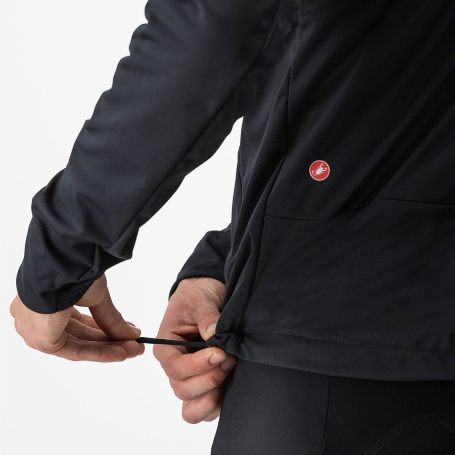 Chamarras Castelli TRAIL HOODIE Hombre Negros | 146795-WGT