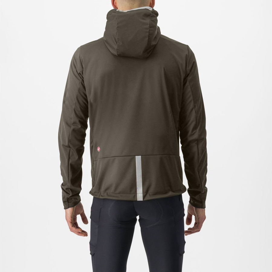 Chamarras Castelli TRAIL HOODIE Hombre Verdes | 851479-PGB