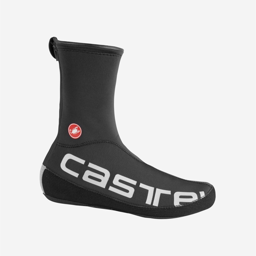 Cubrezapatos Castelli DILUVIO UL Hombre Negros Plateados | 89BOXTMEL