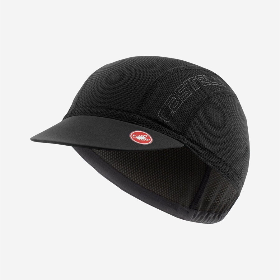 Gorra Castelli A/C 2 CYCLING Hombre Negros | 345617-ONQ