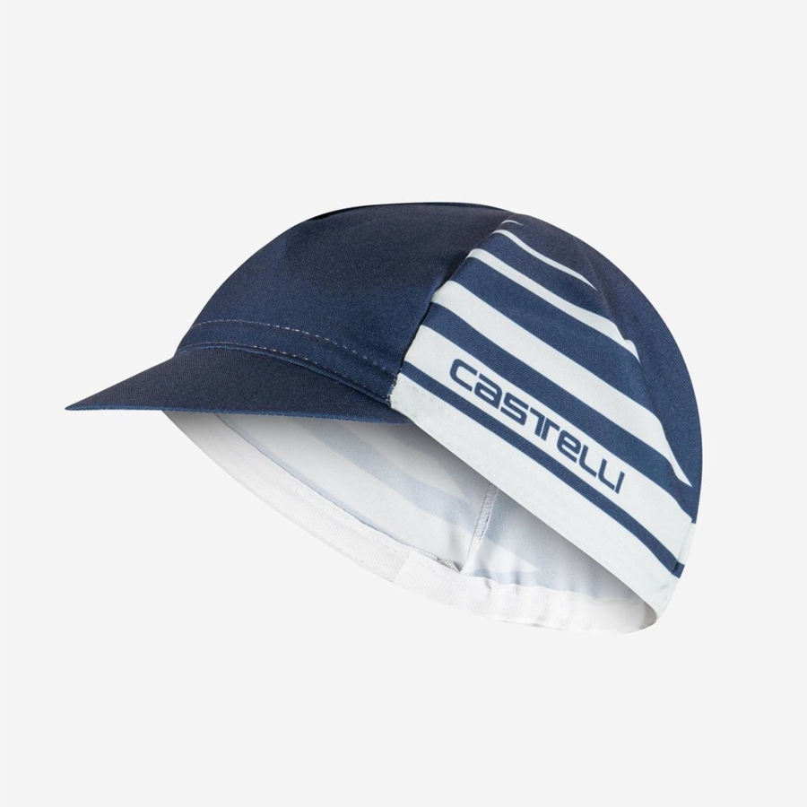 Gorra Castelli CLASSICO Hombre Azules Plateados Grises | 645872-IVO