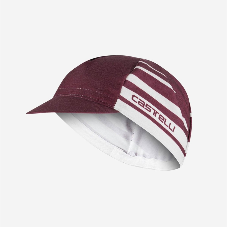 Gorra Castelli CLASSICO Hombre Vino Oscuro Plateados | 438927-GPS