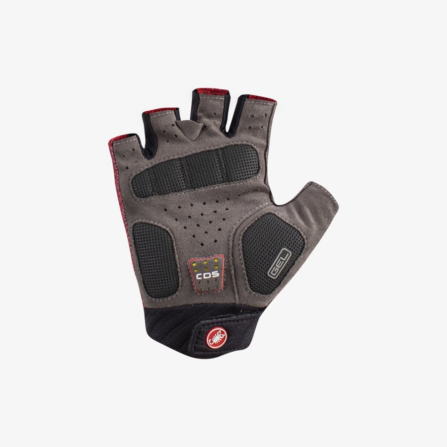 Guantes Castelli ROUBAIX GEL 2 Mujer Rojos | 640197-JET