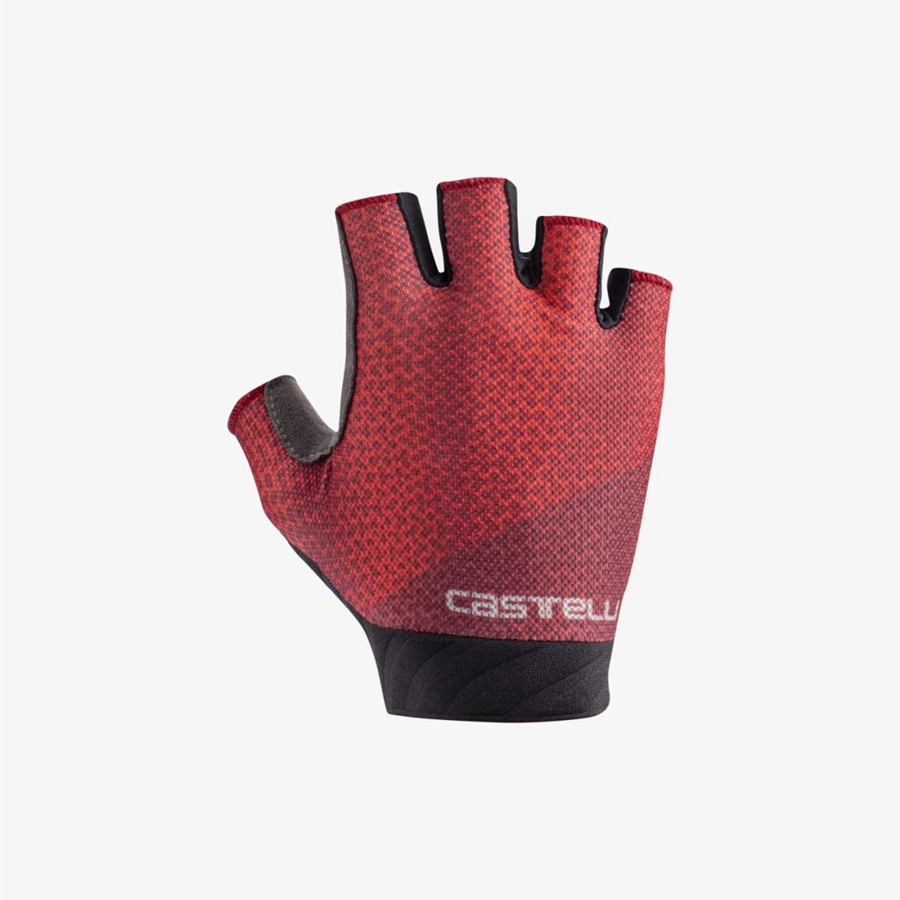 Guantes Castelli ROUBAIX GEL 2 Mujer Rojos | 640197-JET