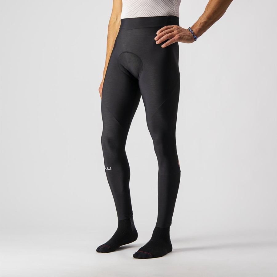 Leggins Castelli ENTRATA Hombre Negros | 107483-ADH