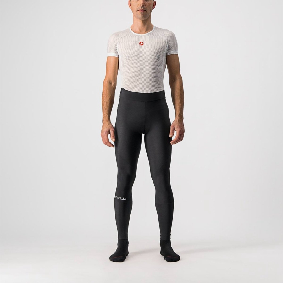 Leggins Castelli ENTRATA NO PAD Hombre Negros | 182674-GPZ