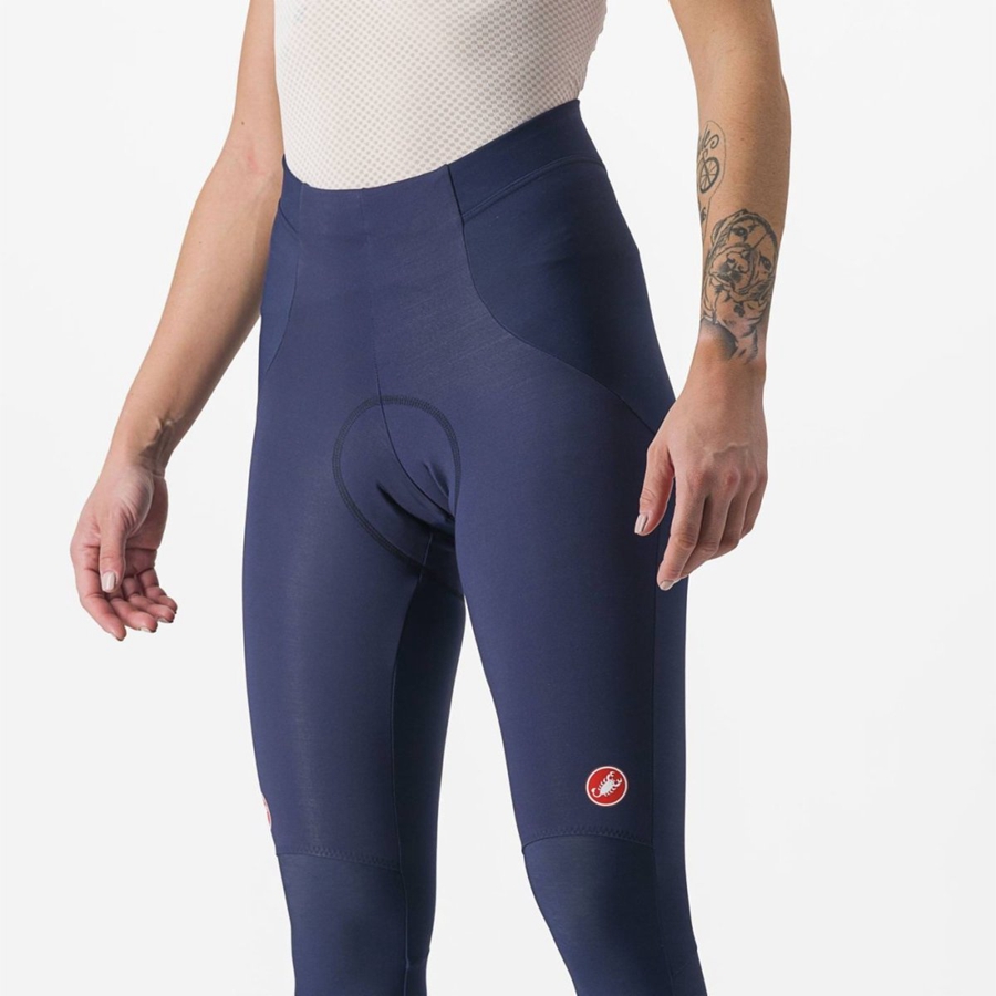 Leggins Castelli SORPASSO RoS W Mujer Azules Plateados | 093281-NGZ