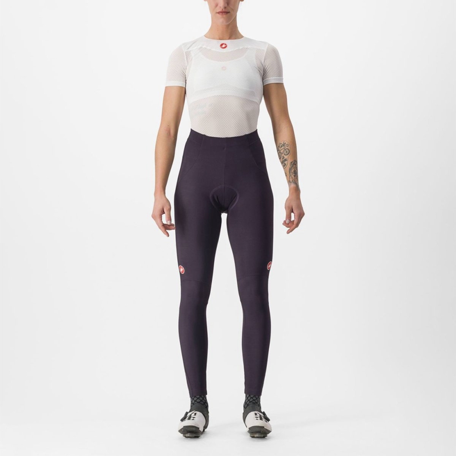 Leggins Castelli SORPASSO RoS W Mujer Plateados | 594320-EMW