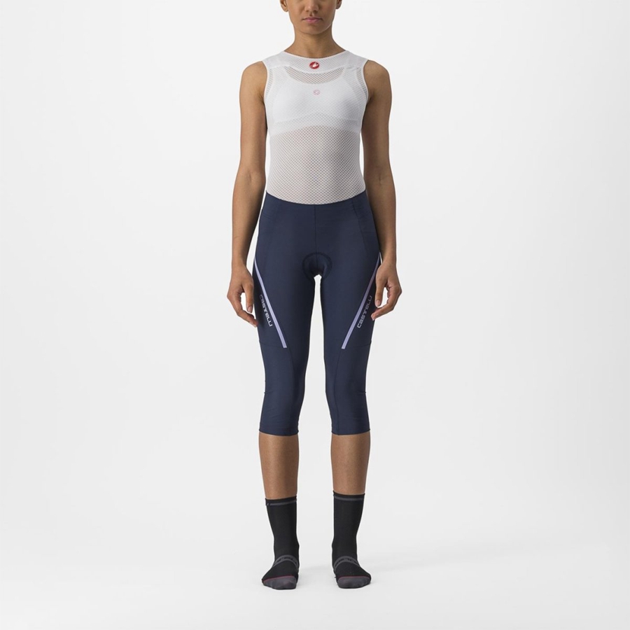 Leggins Castelli VELOCISSIMA 3 KNICKER Mujer Azules Morados Blancos | 180427-TDH