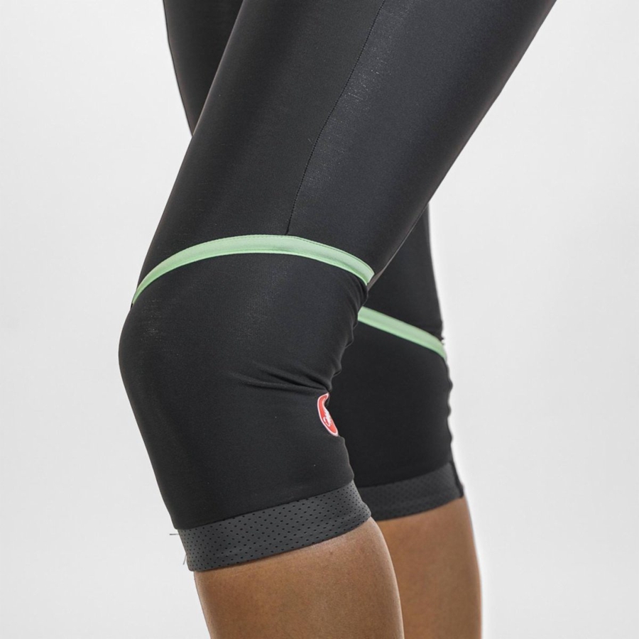 Leggins Castelli VELOCISSIMA THERMAL KNICKER Mujer Negros Verde Menta Negros | 596832-SYO