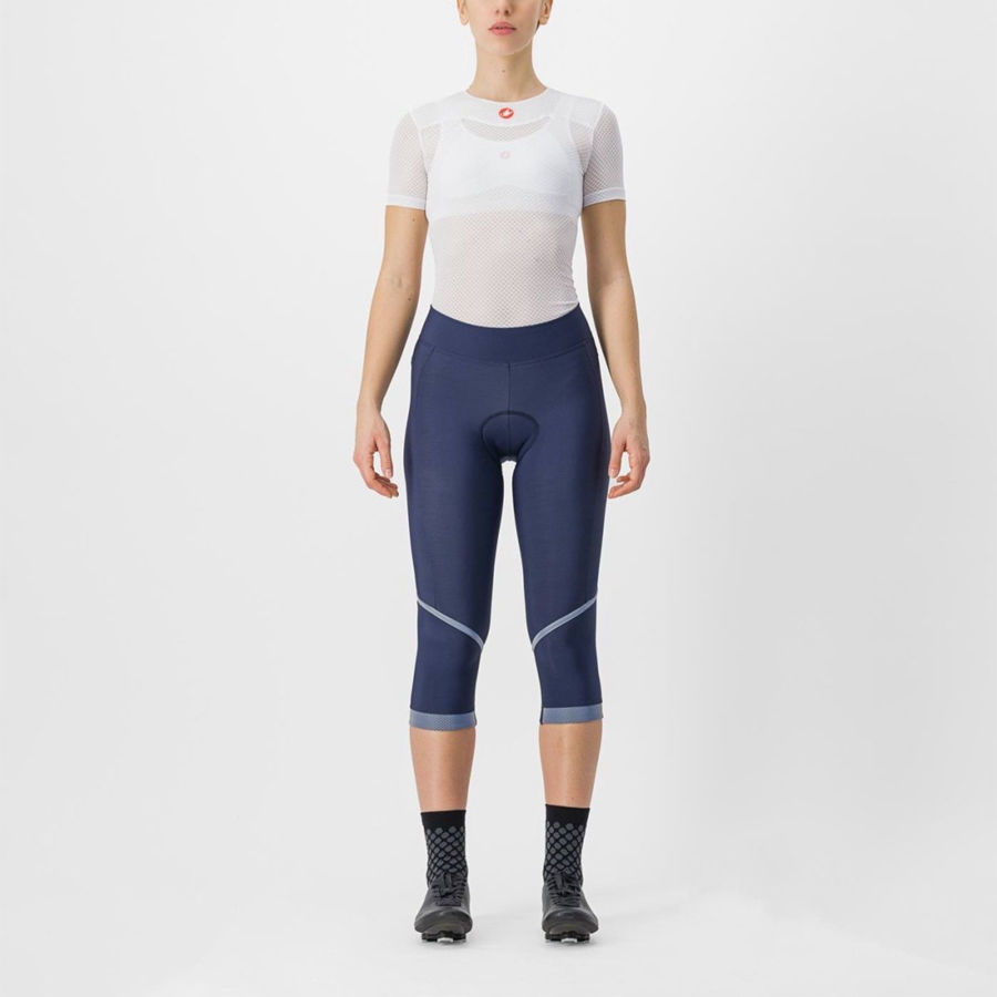 Leggins Castelli VELOCISSIMA THERMAL KNICKER Mujer Azules Plateados | 785426-AGZ