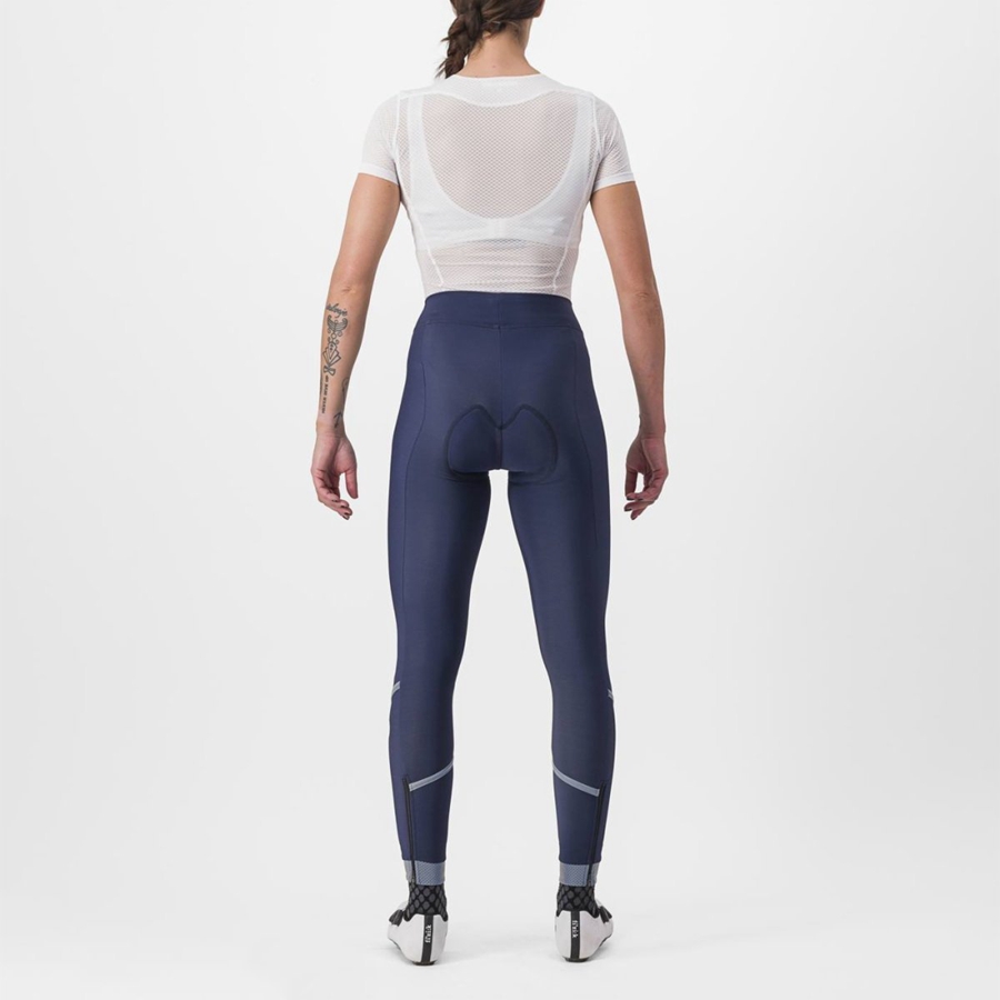 Leggins Castelli VELOCISSIMA THERMAL Mujer Azules Plateados | 254631-WFR