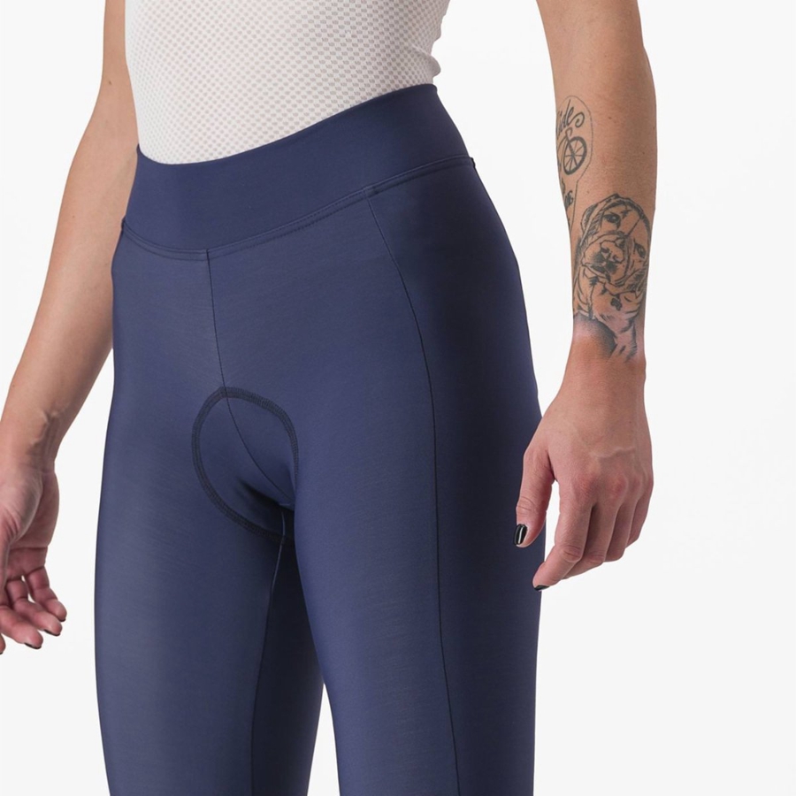 Leggins Castelli VELOCISSIMA THERMAL Mujer Azules Plateados | 254631-WFR