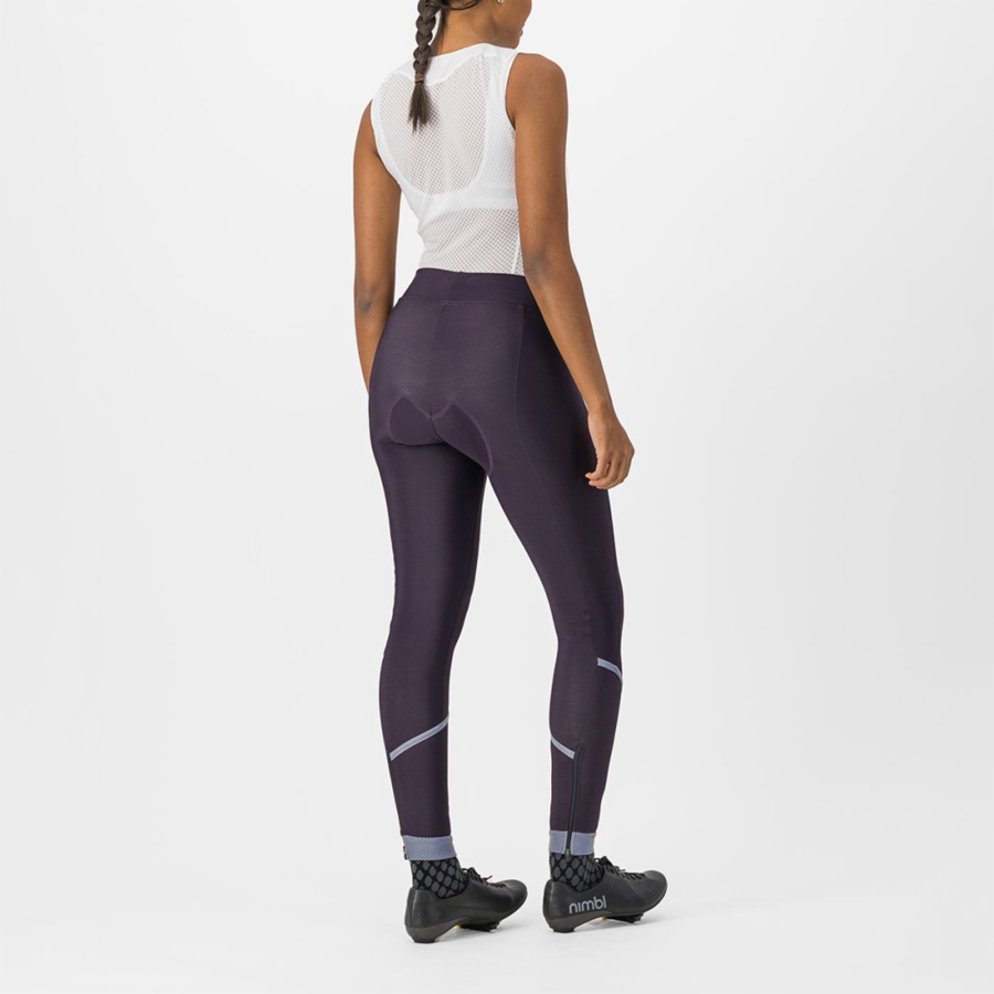 Leggins Castelli VELOCISSIMA THERMAL Mujer Plateados | 283617-SAZ