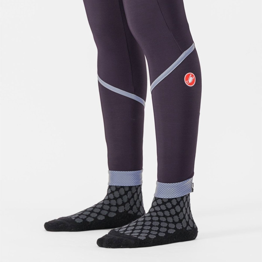 Leggins Castelli VELOCISSIMA THERMAL Mujer Plateados | 283617-SAZ