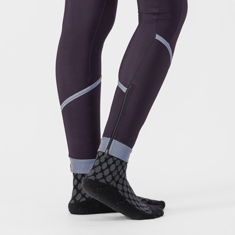 Leggins Castelli VELOCISSIMA THERMAL Mujer Plateados | 283617-SAZ