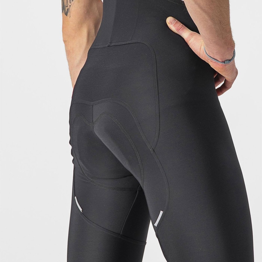 Medias Con Tirantes Castelli FREE AERO RC Hombre Negros | 317902-HJT