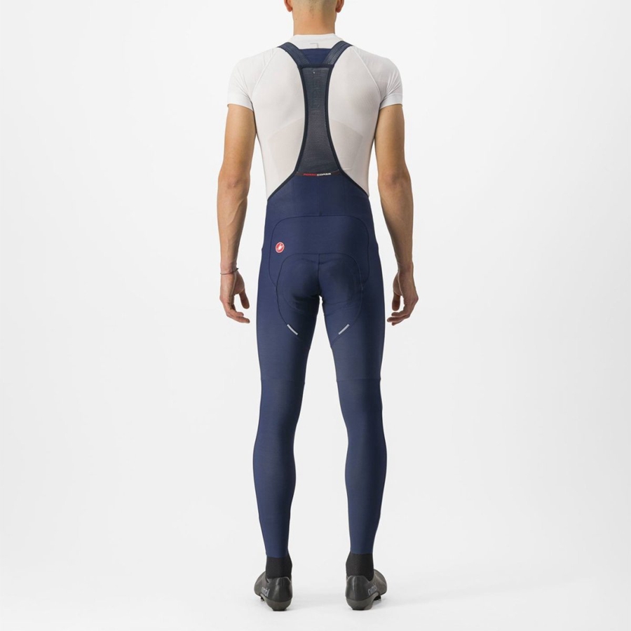 Medias Con Tirantes Castelli FREE AERO RC Hombre Azules | 901723-TDO