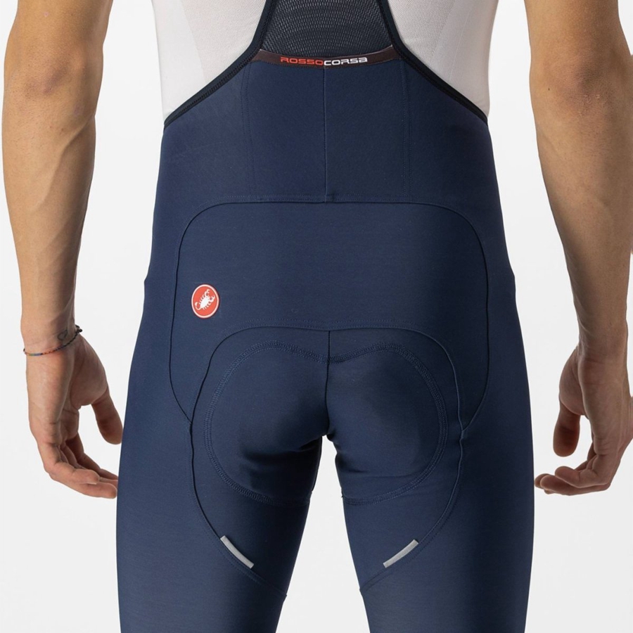 Medias Con Tirantes Castelli FREE AERO RC Hombre Azules | 901723-TDO