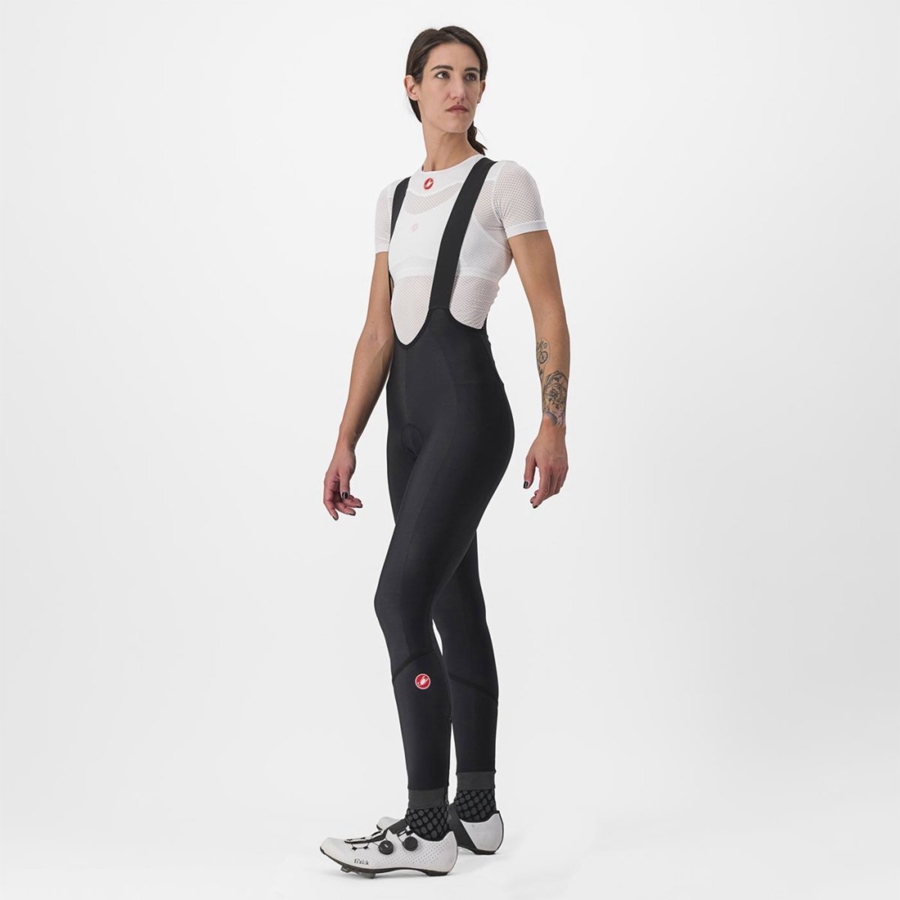 Medias Con Tirantes Castelli VELOCISSIMA DT Mujer Negros Negros | 201378-NIZ