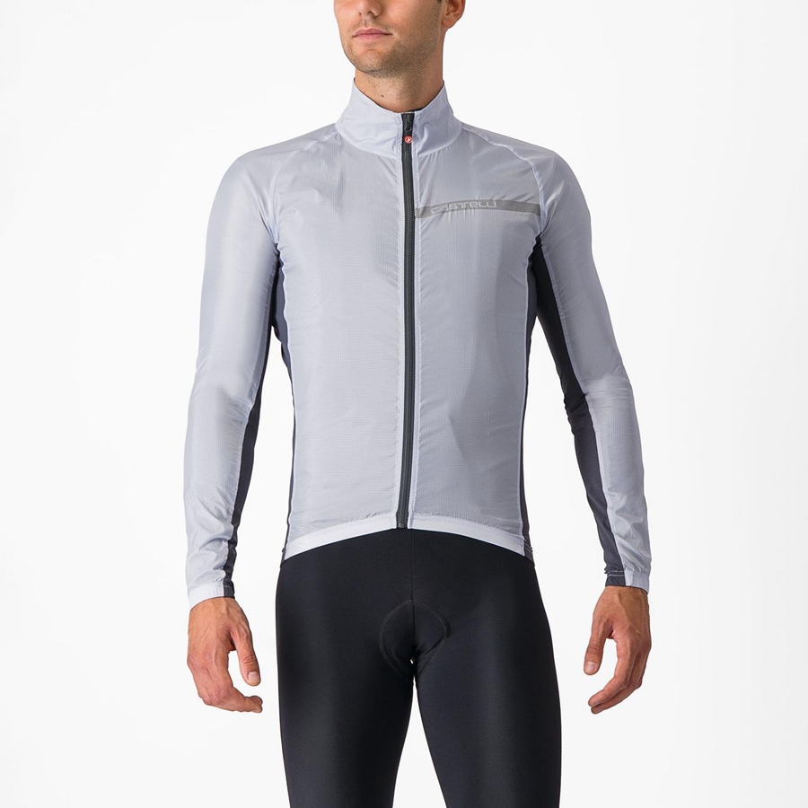 Proteccion Castelli SQUADRA STRETCH Hombre Plateados Grises Grises Oscuro | 270834-CEZ