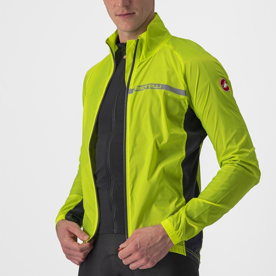 Proteccion Castelli SQUADRA STRETCH Hombre Verdes Claro Grises Oscuro | 765349-ILA