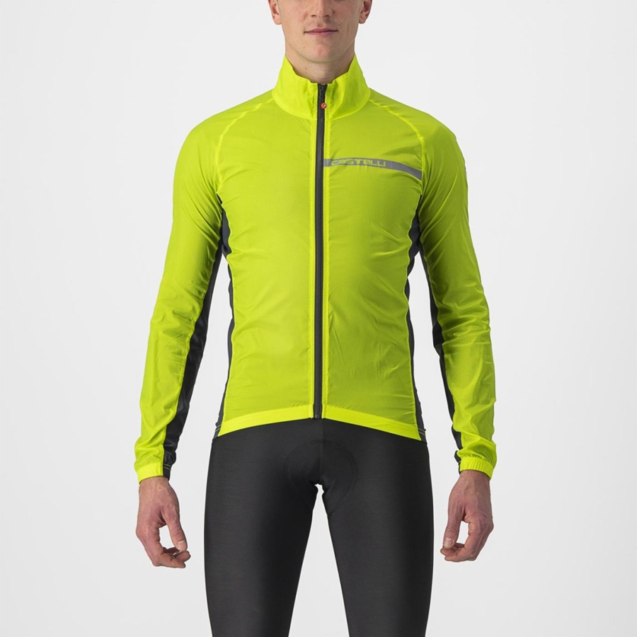 Proteccion Castelli SQUADRA STRETCH Hombre Verdes Claro Grises Oscuro | 765349-ILA